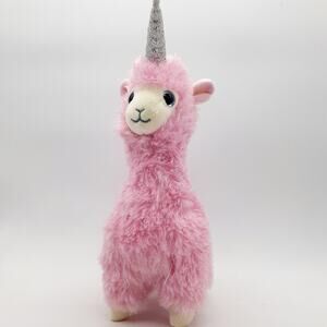 Ty Lana Beanie Boos Plush Small Pink Silver Horn Glitter Eyes With Tag